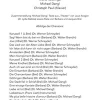 Liebe ist auch     Abfolge